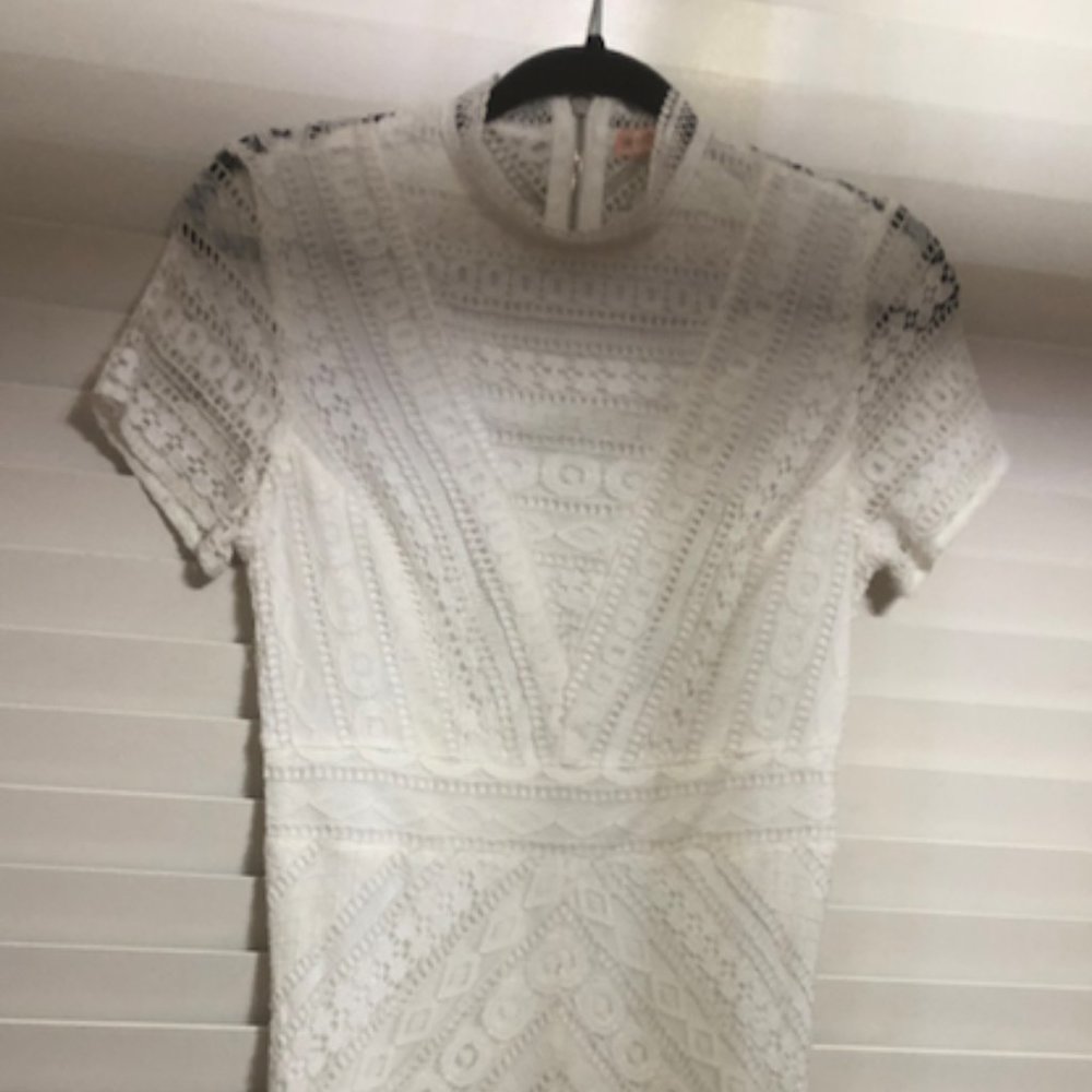 White Lace Hello Molly mini dress